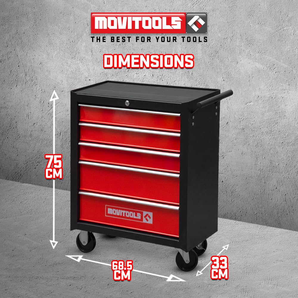 Servante d Atelier métallique 5 tiroirs