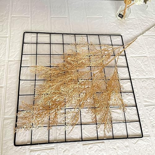 Miniatura 9 de PASYOU - Plantas artificiales para decoración navideña, cuernos falsos dorados de plástico, arbustos de hierba para interiores y exteriores, hogar,