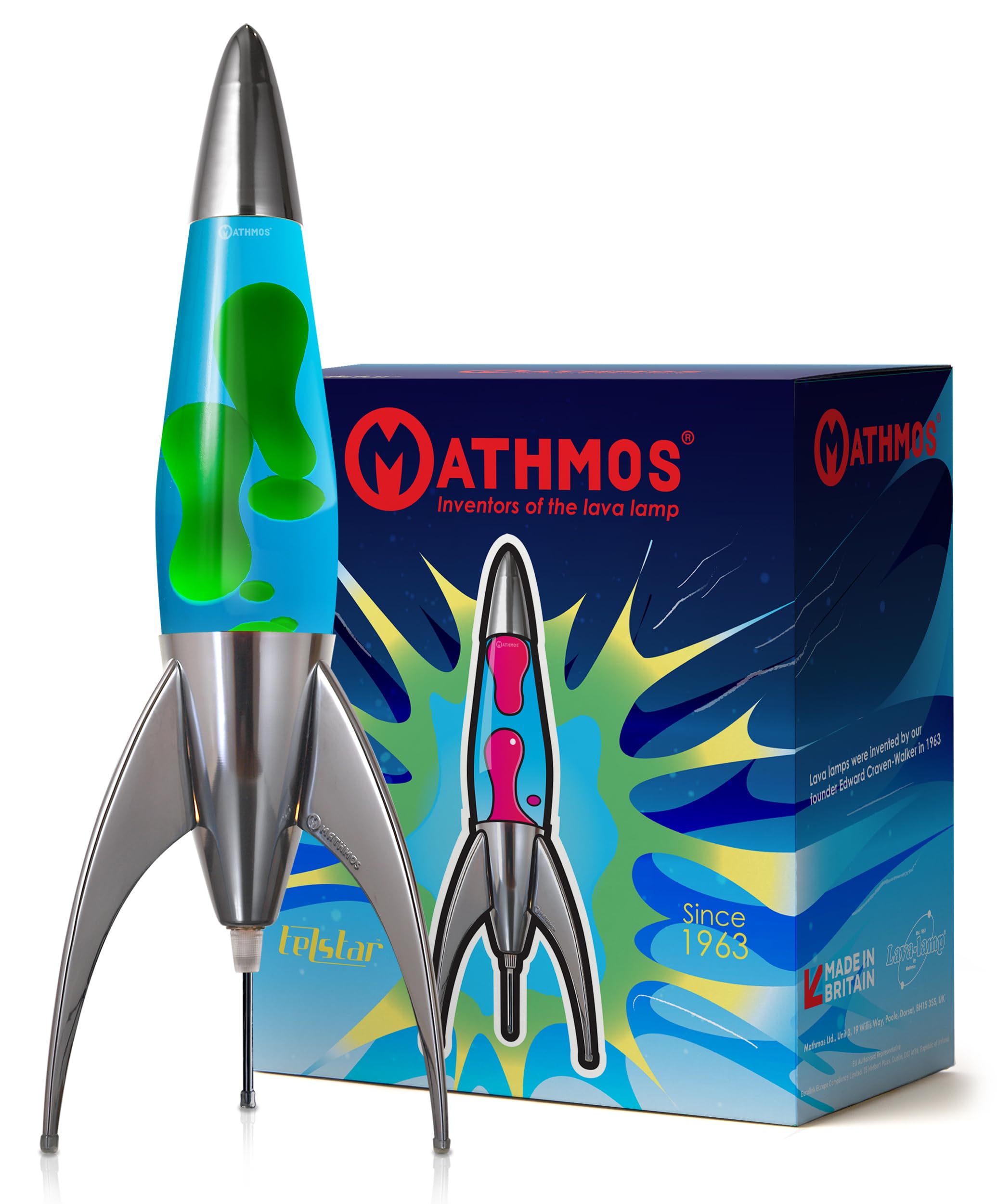 Lava Lamp by Mathmos: Telstar Rocket Lava Lamp Blue/Green : Amazon