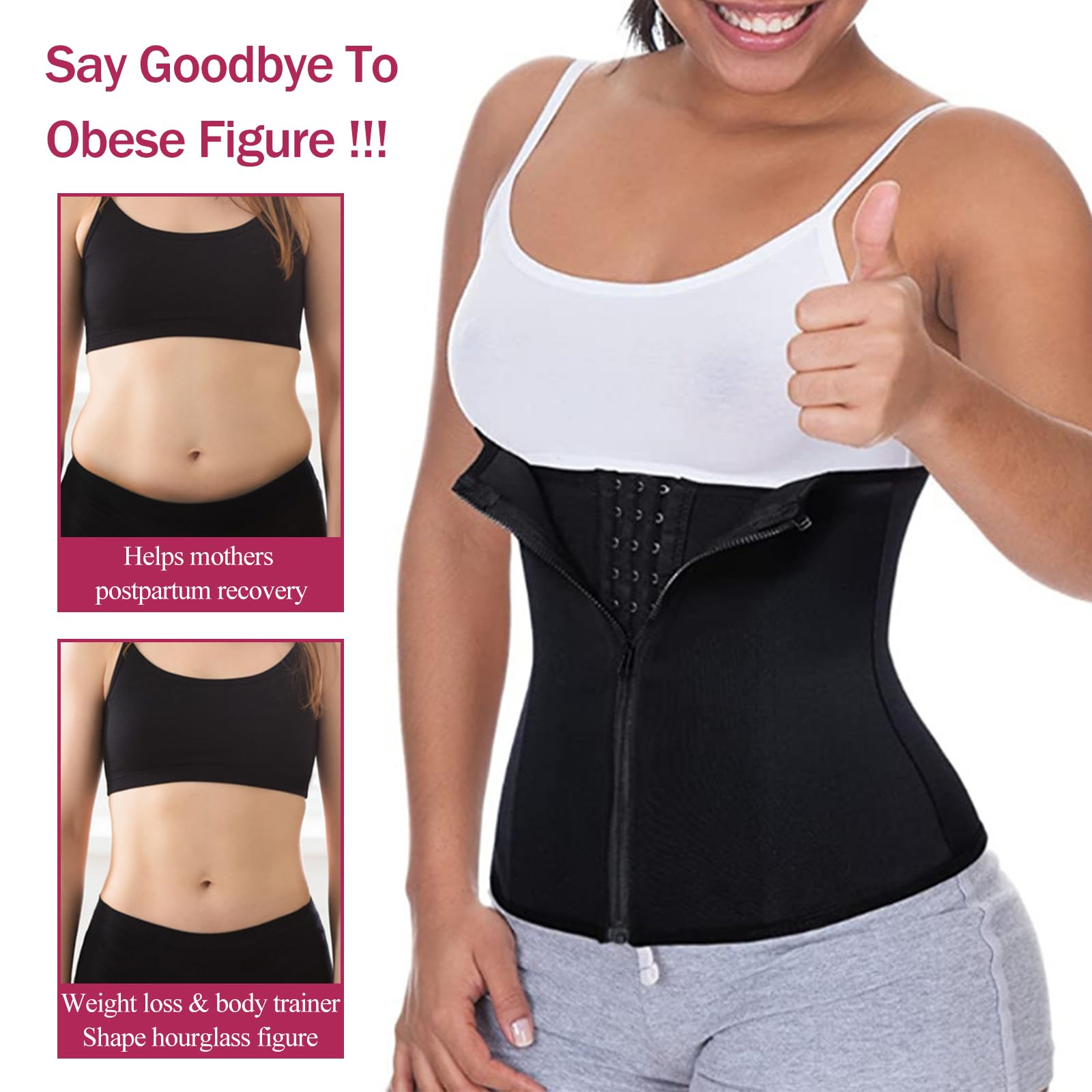 Damen Korsage Unterbrust, Korsett Bauchweg Body Shaper