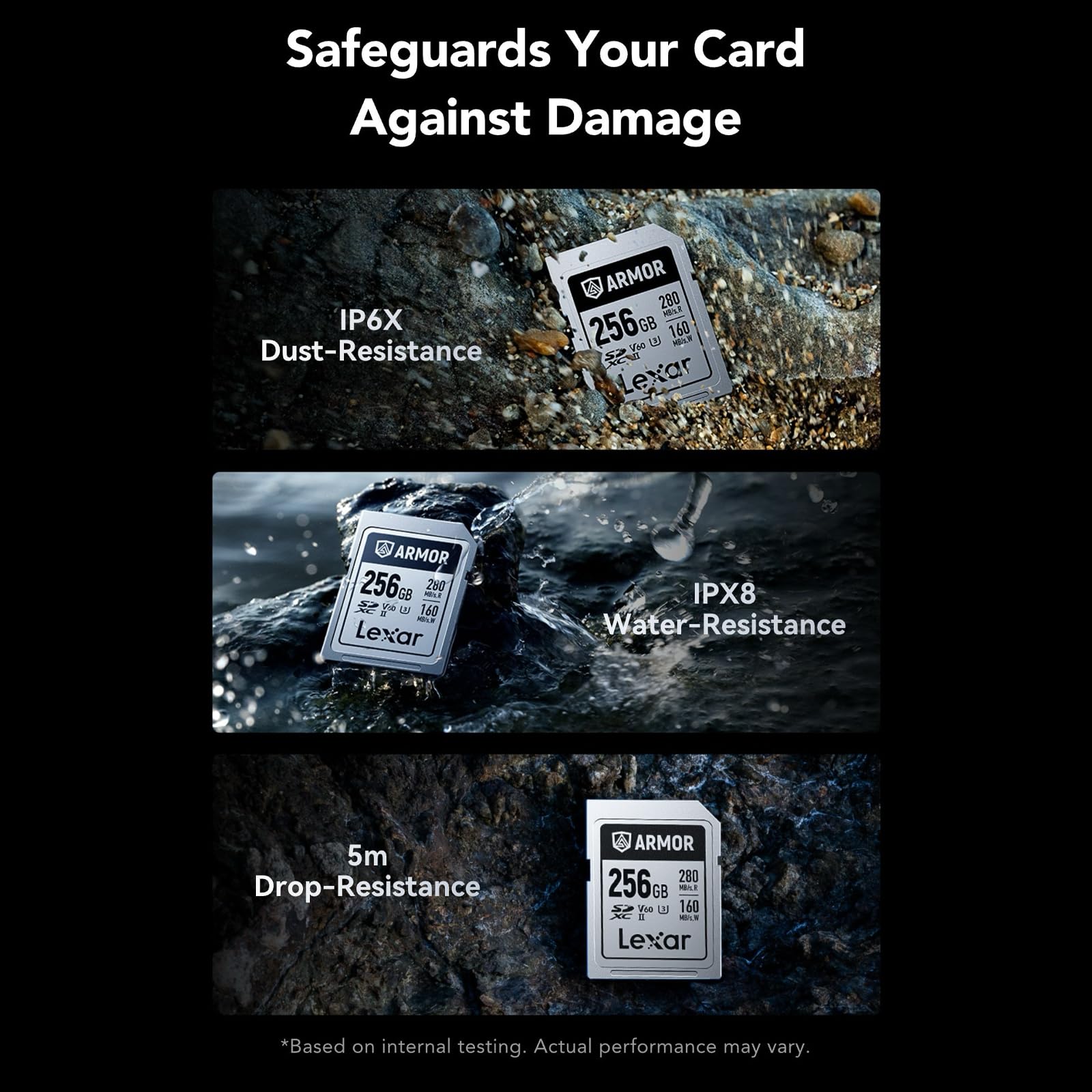 Amazon | Lexar ARMOR SILVER PRO SDXC UHS-II メモリーカード