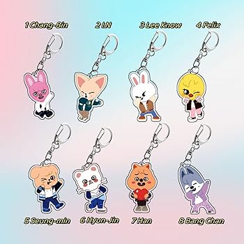 Stray Kids キーホルダー 8個セット Amazon.co.jp: for Stray Kids キーホルダー アクリル 8点セット
