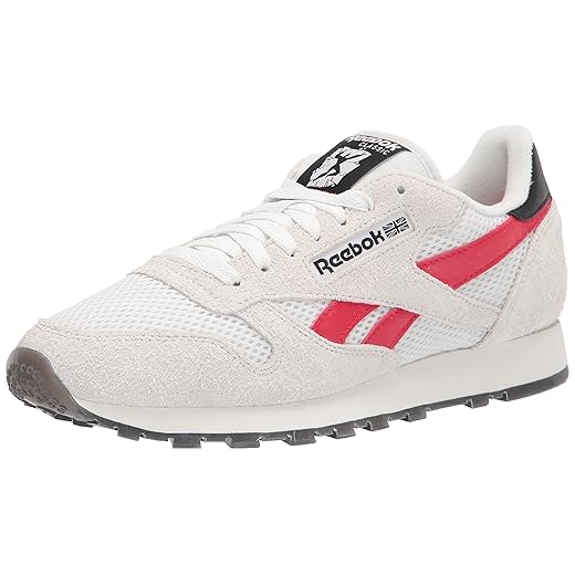 Reebok Unisex Classic Leather x Club C 85 Sneakers for Men and Women, Human Rights Now Pure Grey/Vector Red/Gold Metallic, 10.5 US