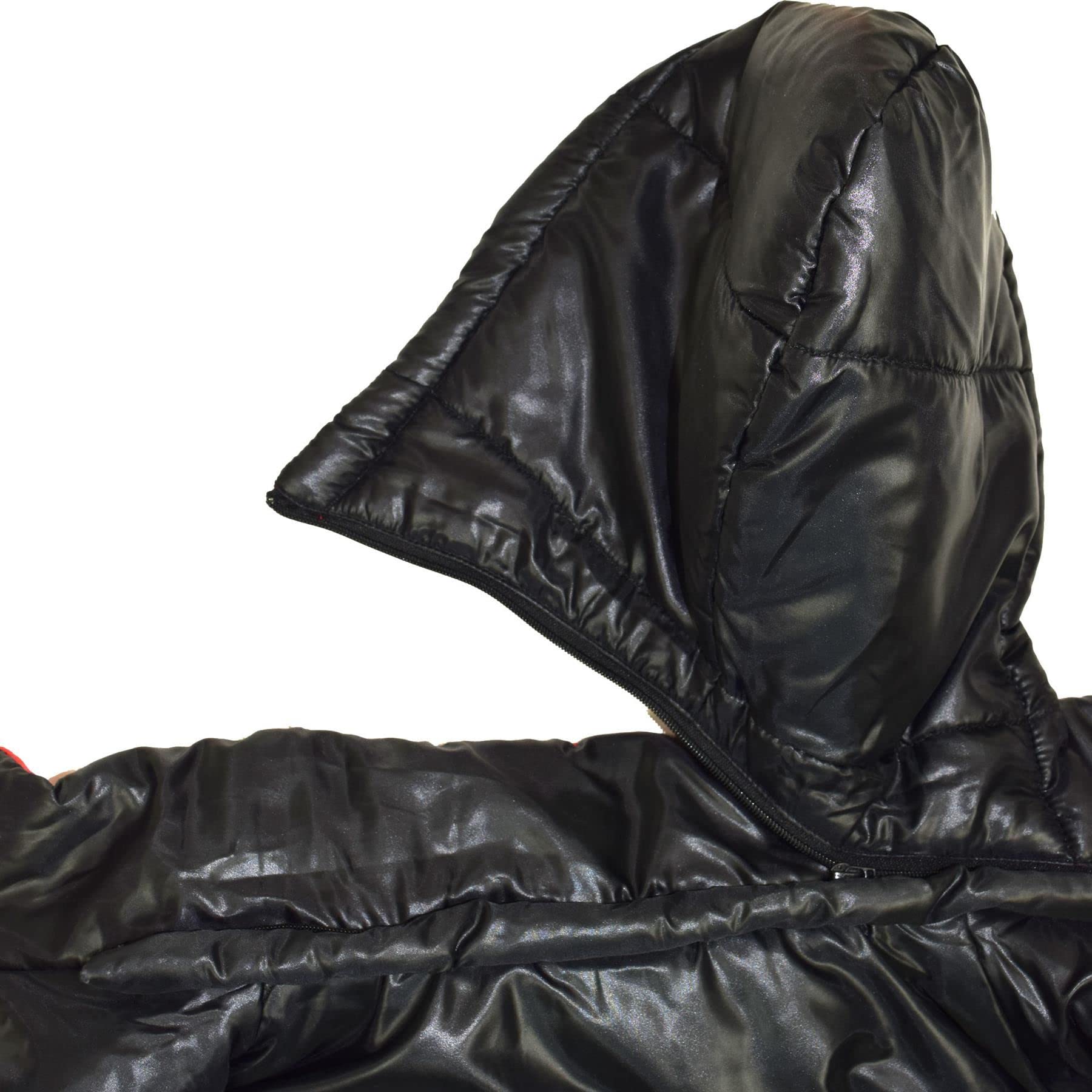 A2Z 4 Kids Dziewczyny Chłopcy Kurtka Dwustronna, Krótka, Z Kapturem, Wyściełana Podszewką Kurtki Puchowe - Reversible Jacket 492 Black 7-8.