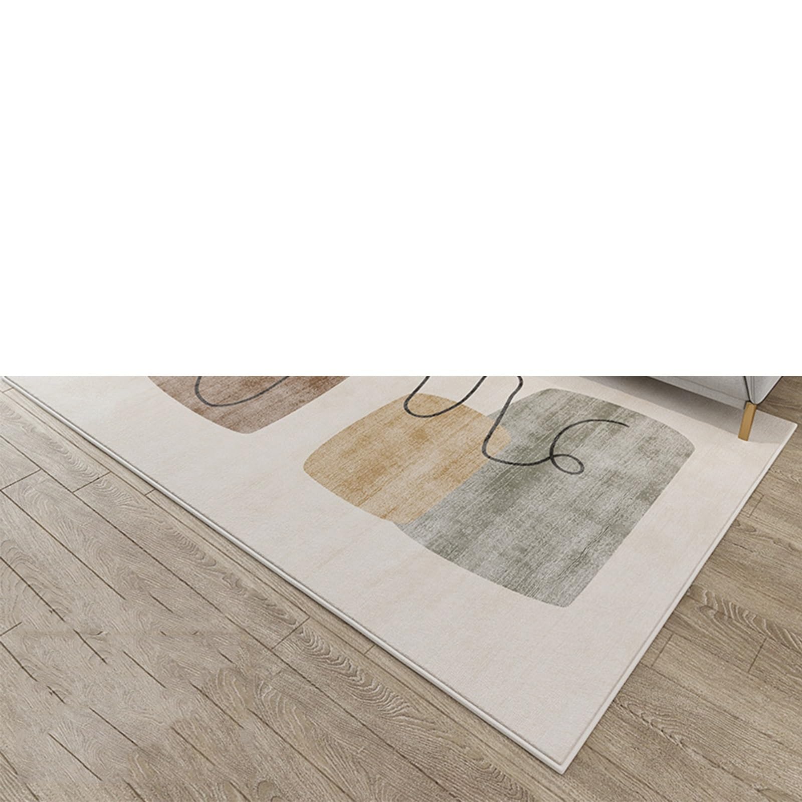 Elektrycznie podgrzewany dywan, duży pluszowy dywan, mata grzewcza podłogowa, do salonu, sypialni, jogi, miękki i promienny roztwór grzewczy (200 x 180 cm)