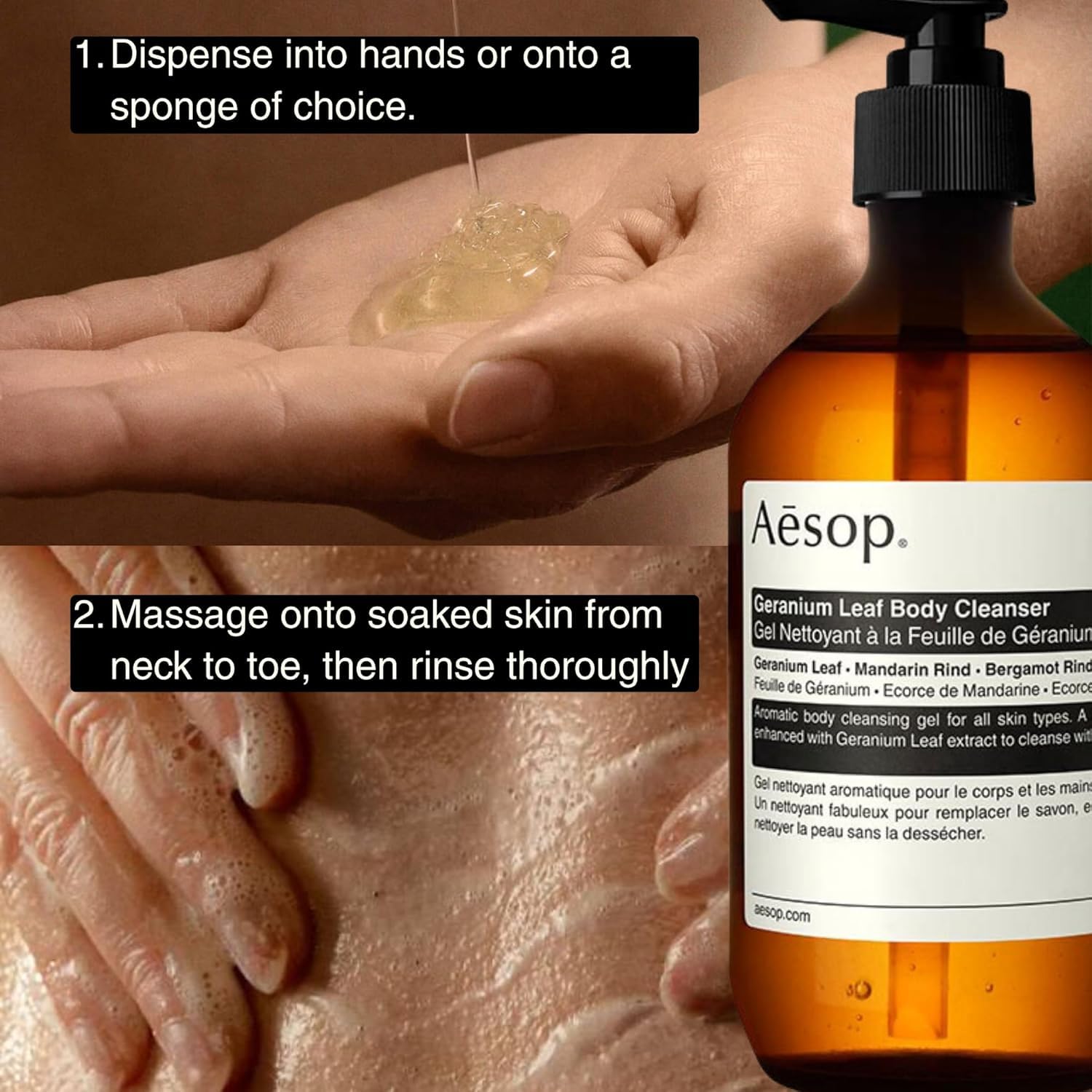 Amazon.com : Aesop Geranium Leaf Body Cleanser Refill | Gentle