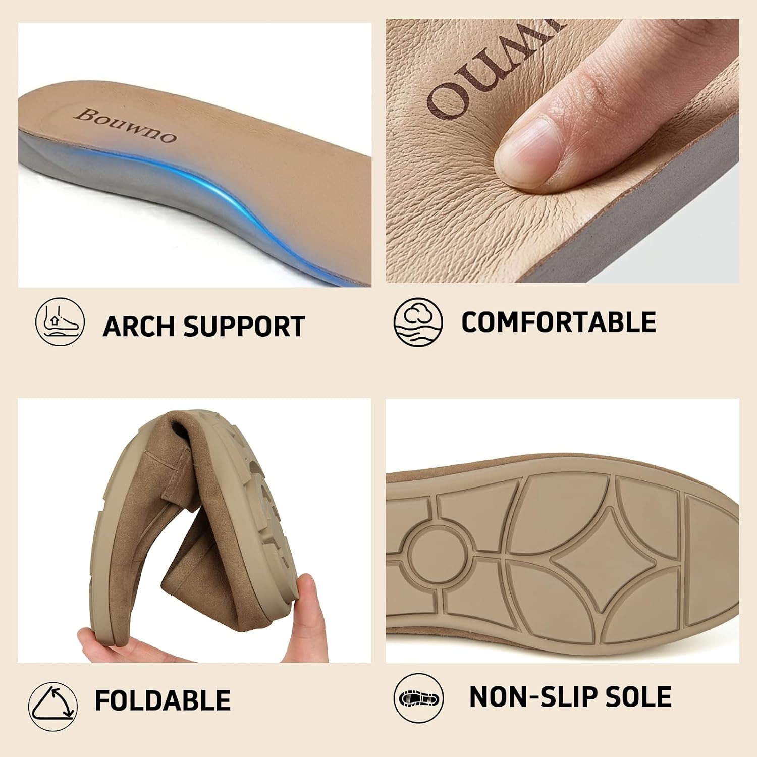 100% Genuine Leather Loafers for Women Comfortable Memory Foam Insole Penny Loafer Slip On Moccasins Dressy Casual Walking Shoes