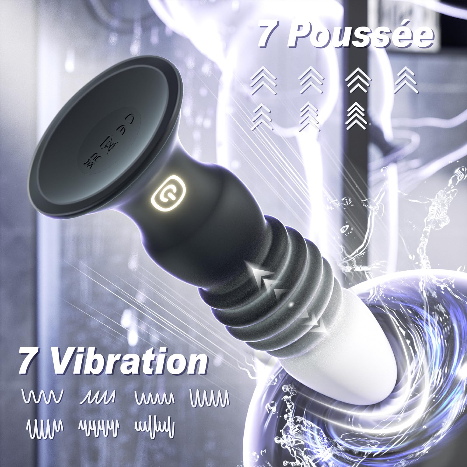 Sex Toys Plug Anal Vibromasseur - Sex Toýs Homme Stimulateur Prostate Plugs Anals Femme Débutante Gode avec 7 Vibration 7 Poussée, Plug Anus Vibrant Gay Sextoyse Couple Plaisir avec Telecommande APP