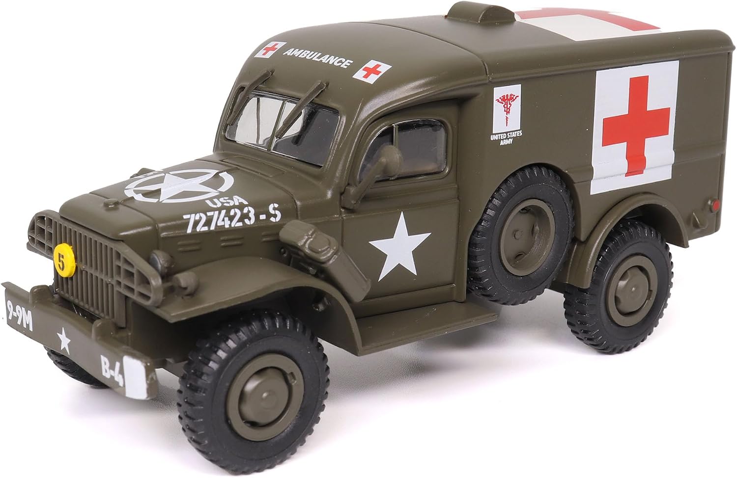 Motor city classics 1:43 Scale Military Diecast Collectible | WC54 Ambulance | Militaria Diecast Model 24211-42