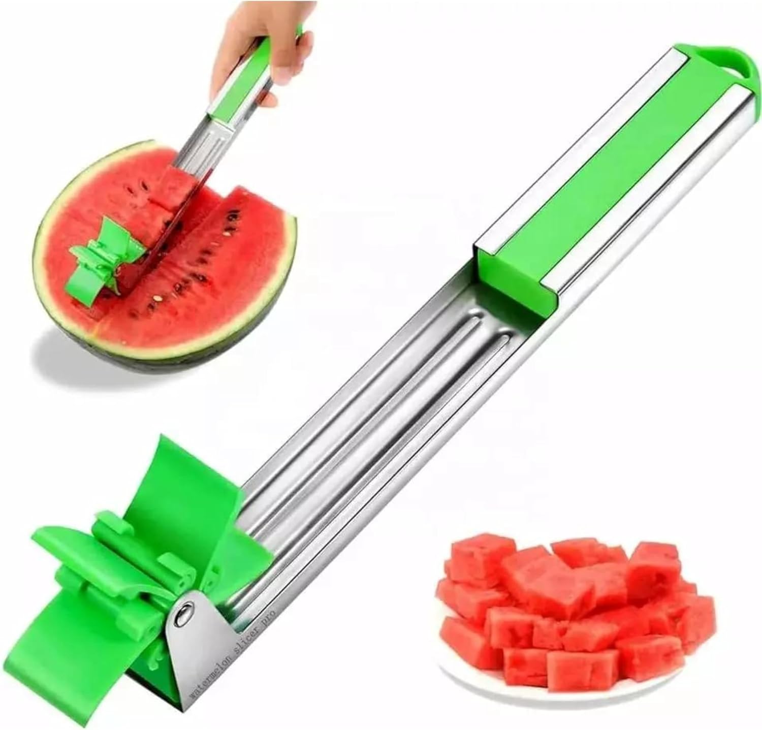 Generic Watermelon Windmill Cutter Stainless Steel, Large, Green