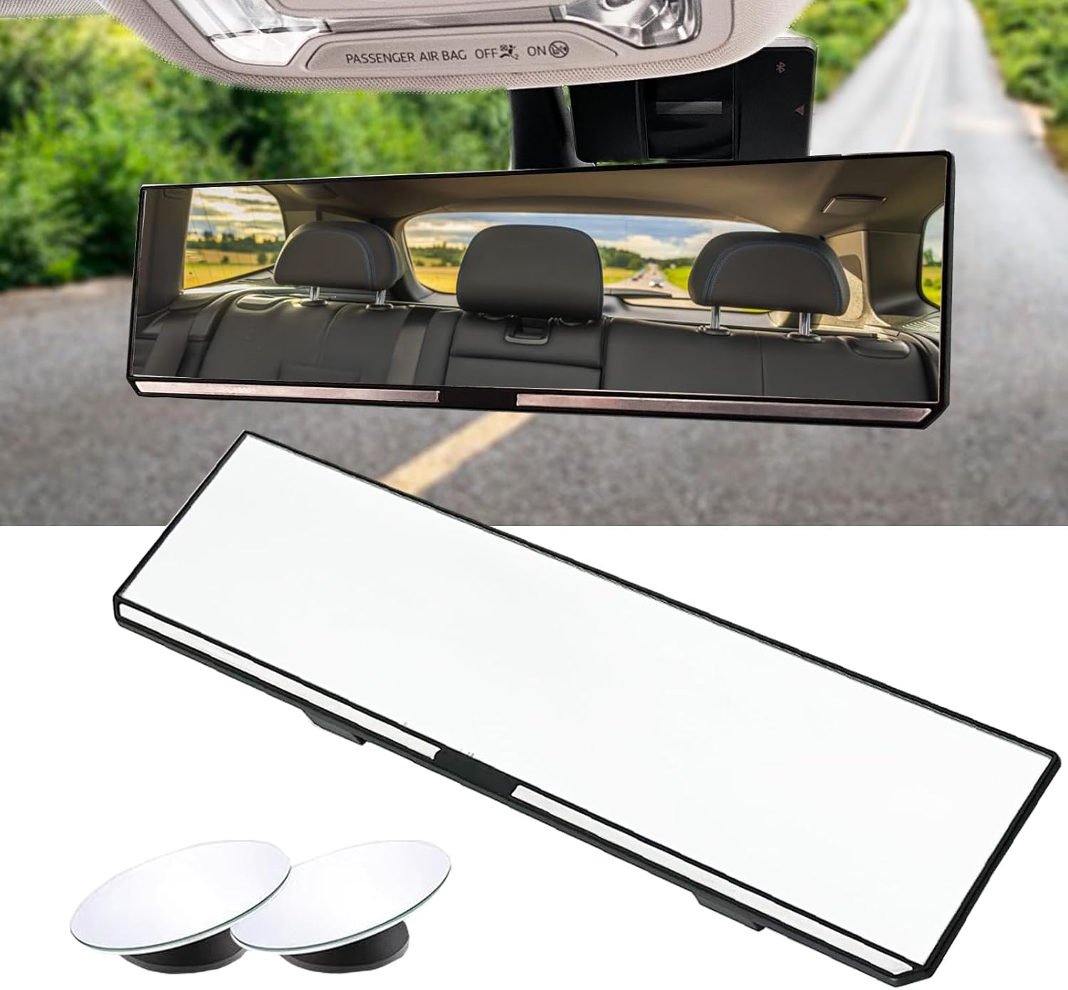 CAKOVANO Rear View Mirror, Car Rear View Mirror, Panoramic