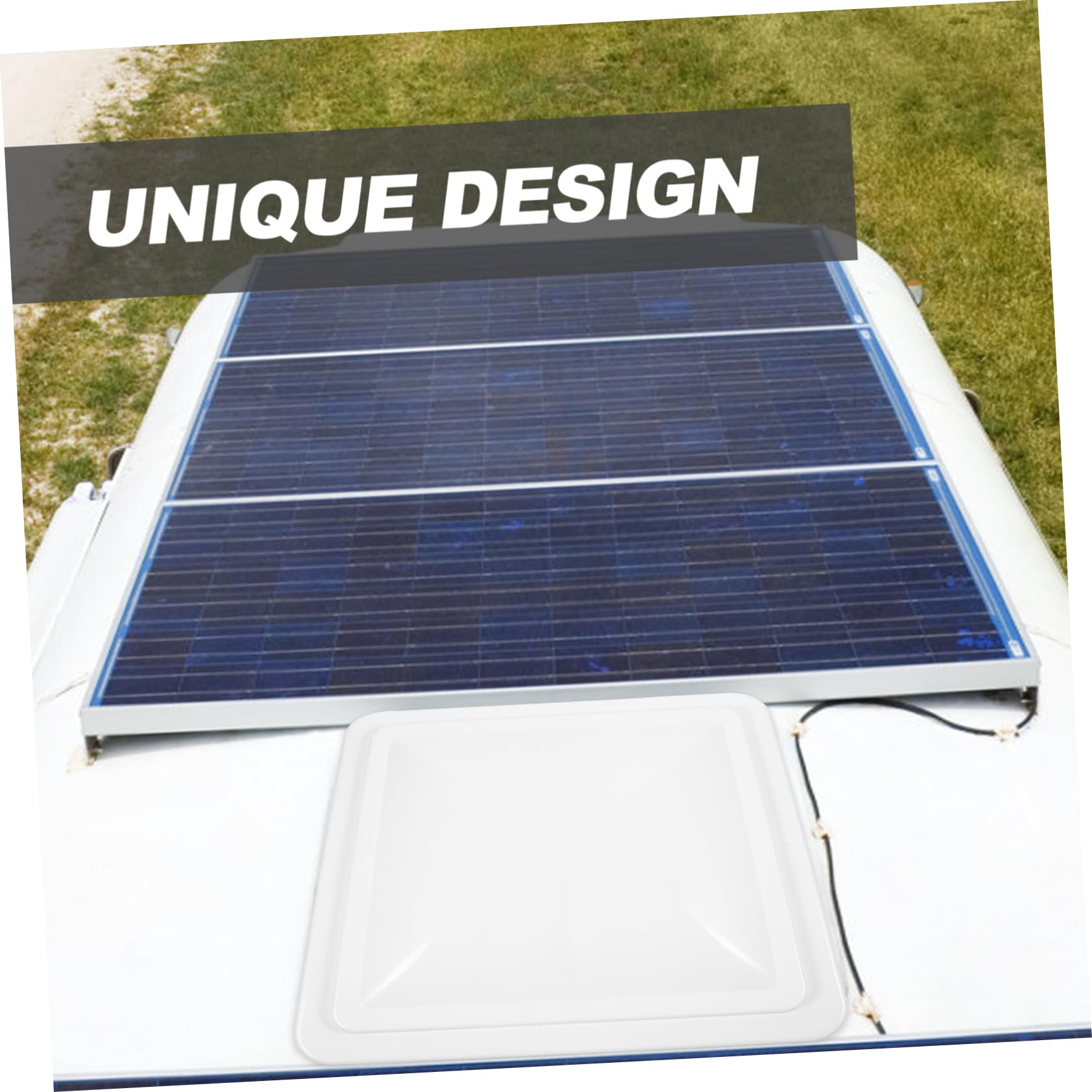 Anneome Tapa de Ventilación de RV 14x14 Pulgadas de Plástico Blanco | Baño de Rv, Ajuste de Techo, Aislamiento Térmico y Protección Frente a Lluvia