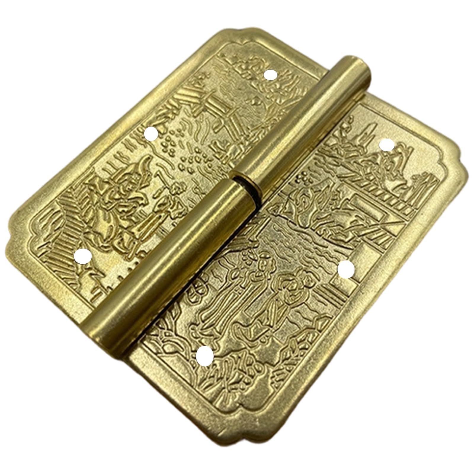 Antique Engraved Brass Cabinet Door Hinge Furniture Repair Hinge Drawer Decorative Hardware Carving Cabinet Drawer Decorative Hardware