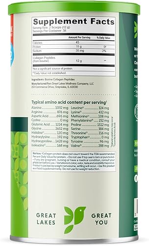 Miniatura 3 de Great Lakes Gelatin Carne de Vacuno colágeno hidrolizado Kosher 16 oz