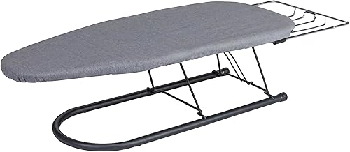 Household Essentials Tabla de planchar de mesa, tabla de planchar compacta con soporte de hierro, incluye colgador de puerta, perfecta para