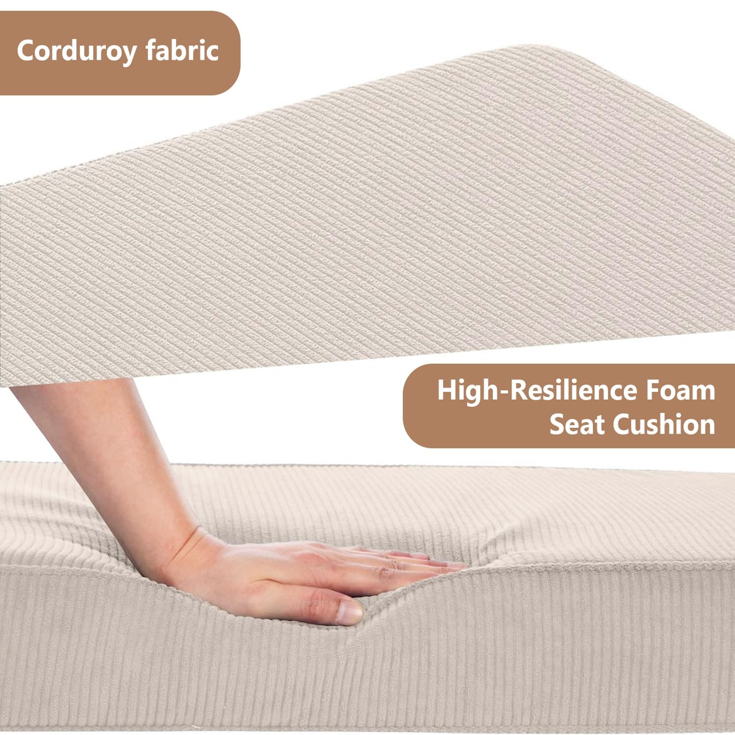 Almohadilla de asiento de pana antideslizante lavable de 5 cm de grosor para jardín, alféizar de ventana y patio, disponible en 120 x 40, 100 x 40, 150 x 50, 160 x 40 cm, 80 x 40 cm (negro, 140 x 50