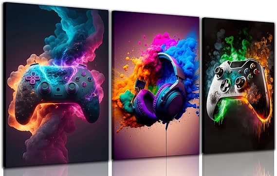 Gaming Room Decor Canvas Wall Art