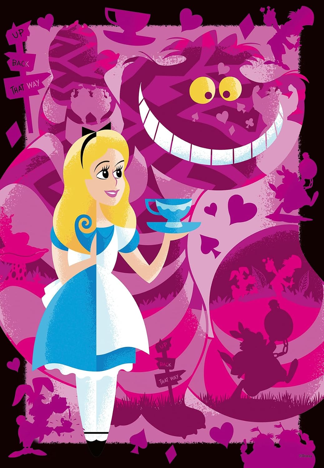 Ravensburger Disney Puzzle Moment - Alice 300 Piece Jigsaw Puzzle | Enchanting Wonderland Art | Ideal for Puzzle Novices | Eco-Friendly Puzzle Pieces