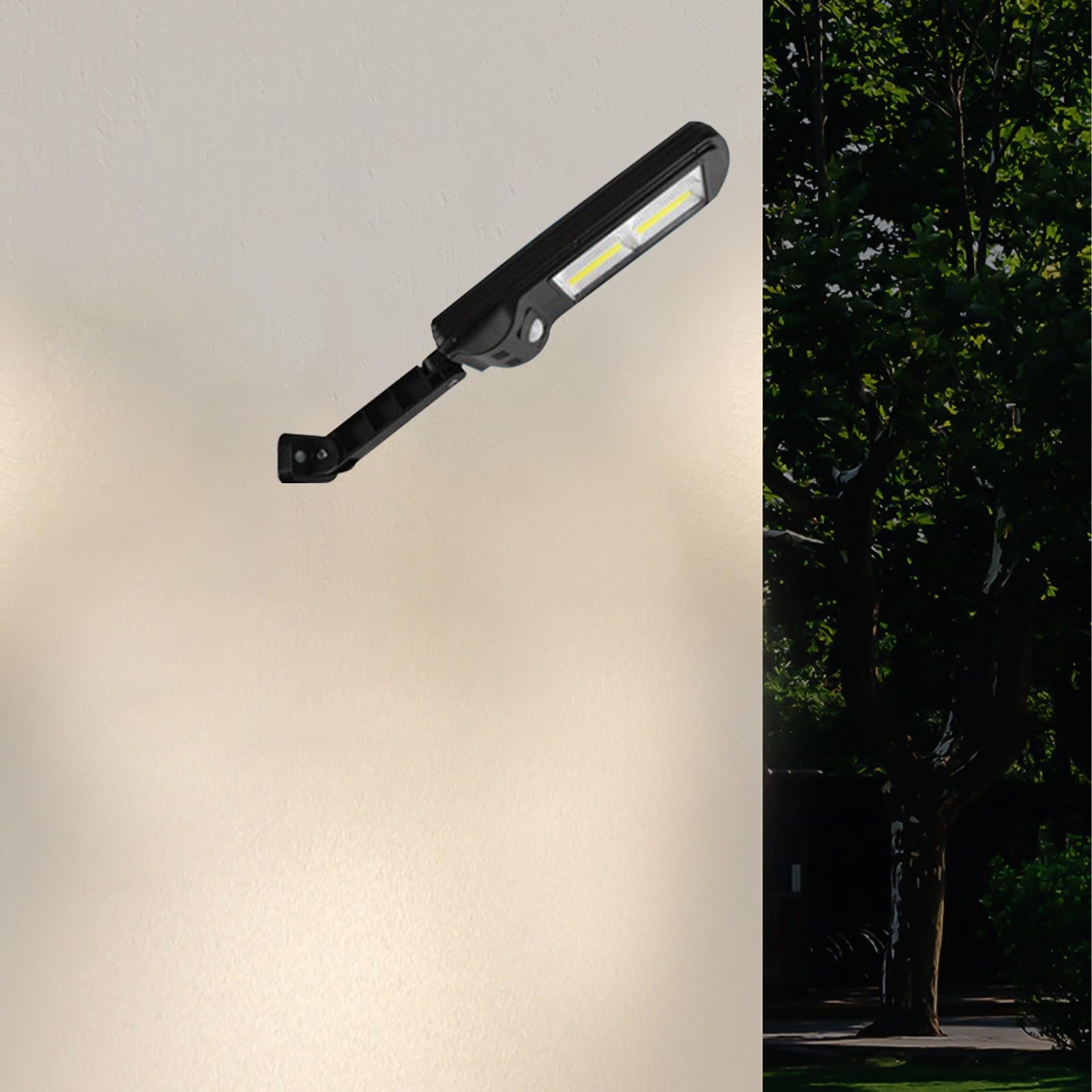 Zerodeko Outdoor Solar Wandleuchte mit Bewegungssensor LED Solarleuchte aus Abs für Garten und Terrasse Wetterbeständig und Robust