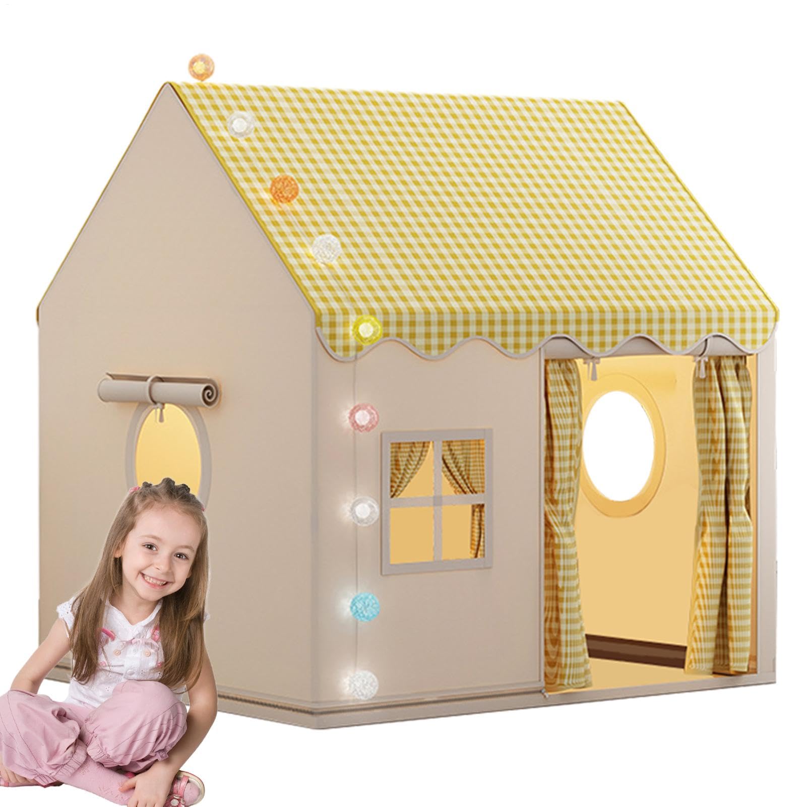 CASA de juegos Para niños Interior | Castle Play Tent - Tiendas de campaña Para niños de Gran espacio Para el Interior, CASA de juegos Grande Para niños, CASA de juegos Interior Para niños pequeños