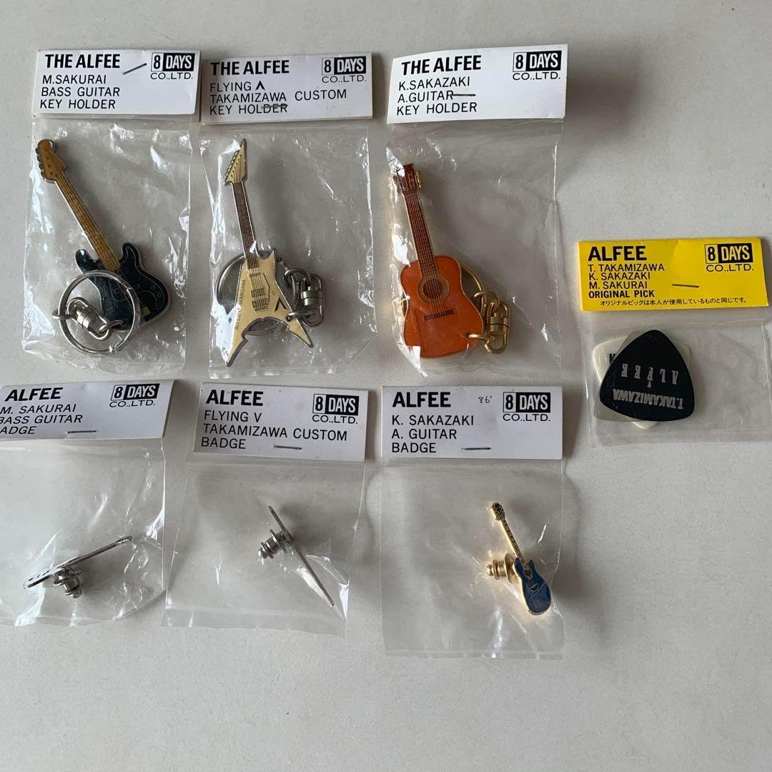 ALFEE ギターバッジ 6個セット ALFEE ギターバッジ 6個セット 2025年最新】AlFEE ピンバッジの