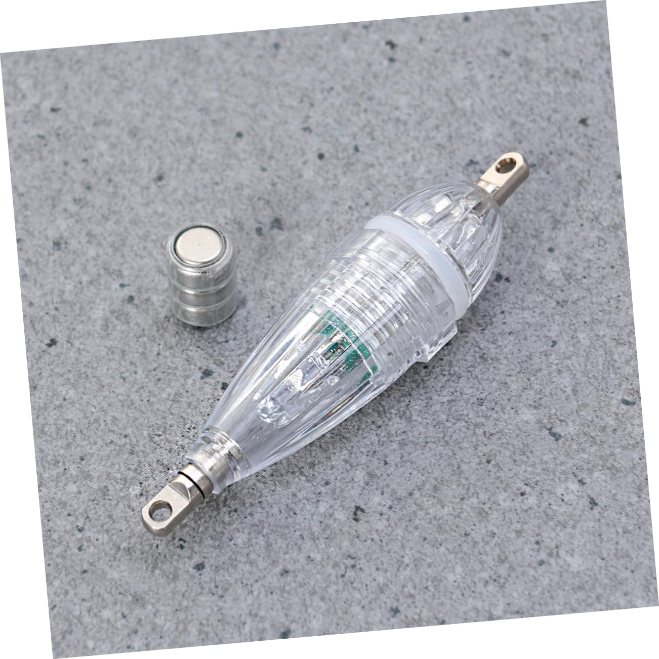 Anneome 6cm Underwater Fishing Light Lure Fish Finder Lamp Waterproof Compact for Boats Kayaks Canoes Docks