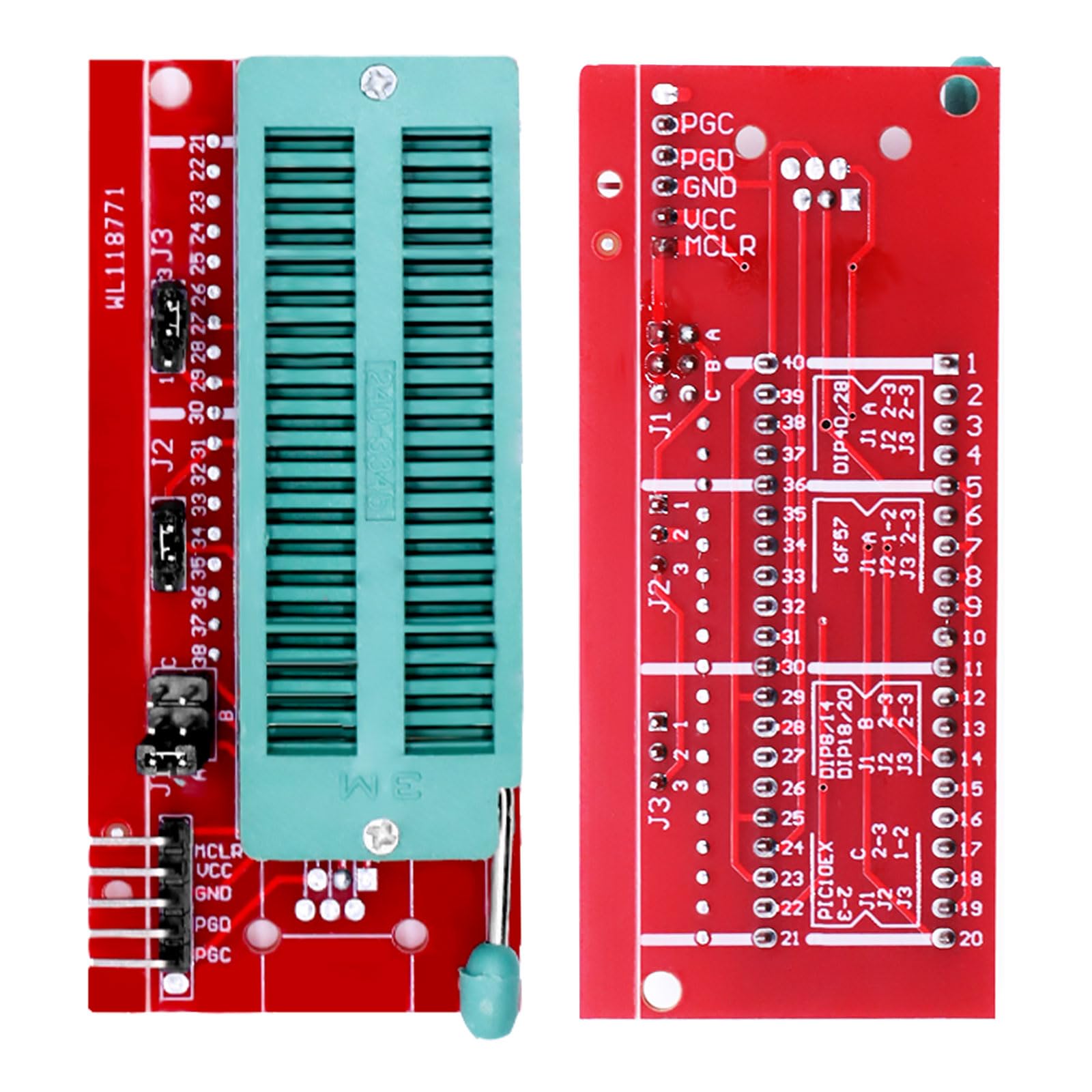 Programmeur PICKIT3 PIC Kit3, QIQIAZI PICKIT3 PIC ICD2 PICKit 2 Adaptateur de programmation 3.5 avec câble USB et traducteur d'adaptateur ICSP