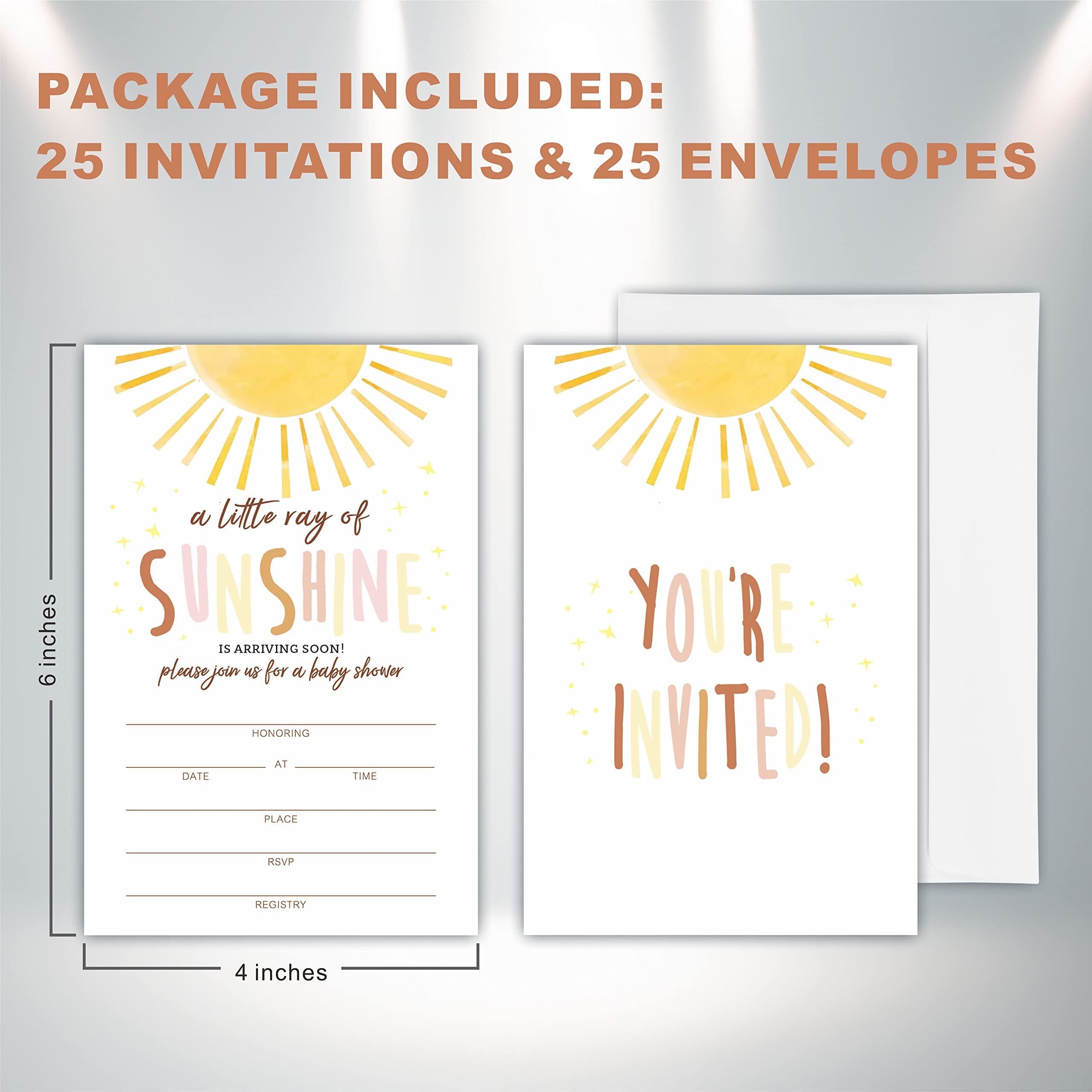 Boho A Lttle Ray Of Sunshne Baby Shower Nvtaton | Zazzle N 2024 | Boho Baby, image size:2560x2560