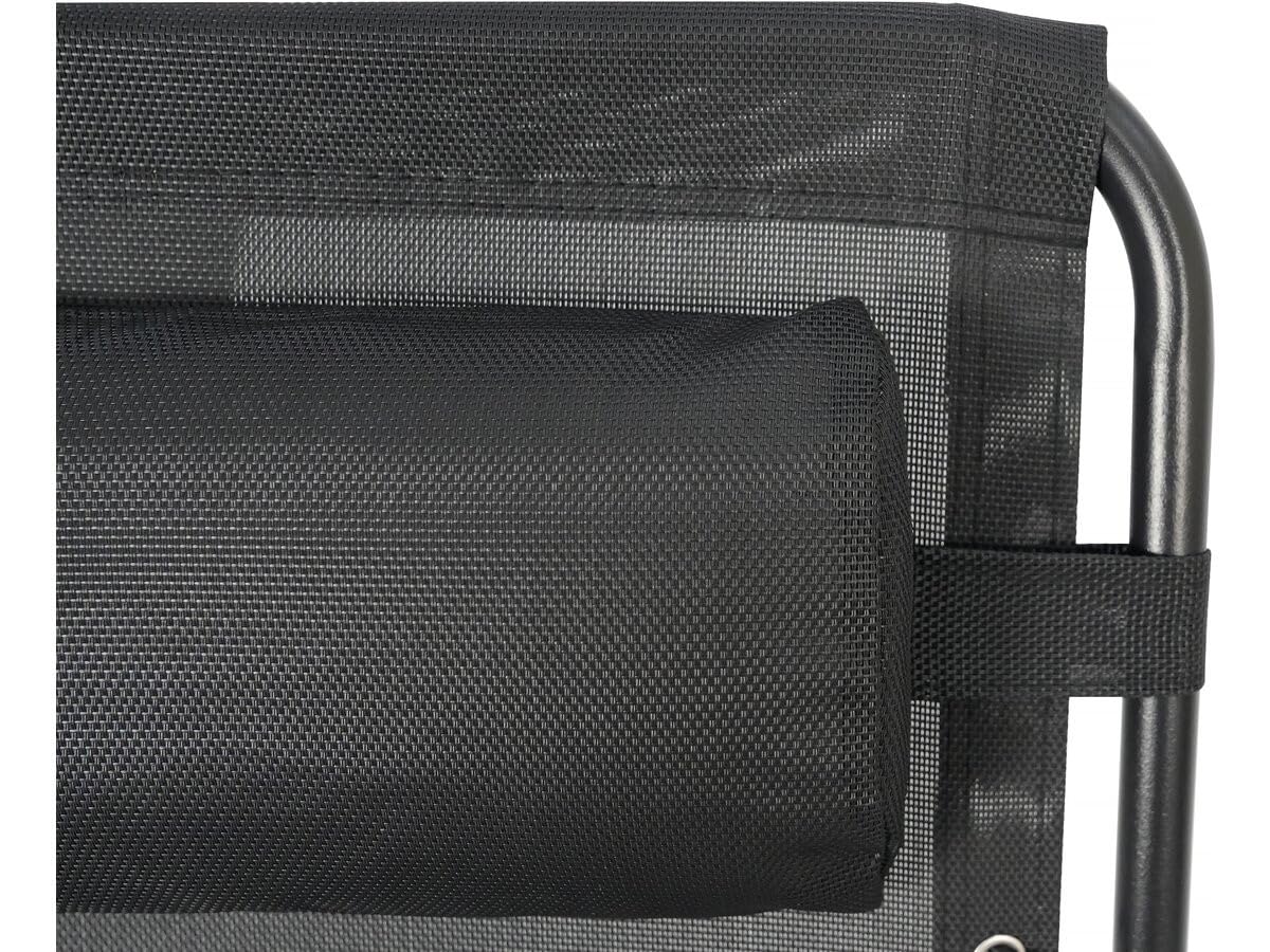 Lot de 2 Fauteuils de Jardin inclinable zéro gravité Sintra - Noir