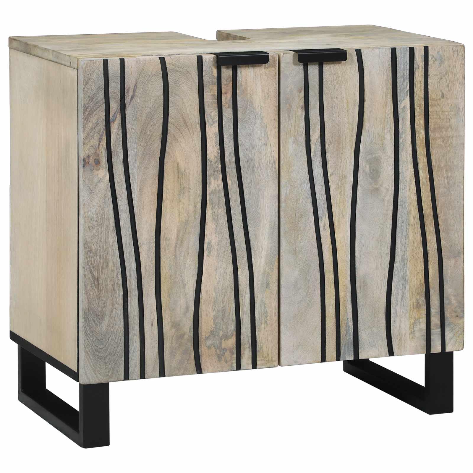 vidaXL Szafka pod umywalkę Biały 62 x 33 x 58 cm Drewno inżynieryjne