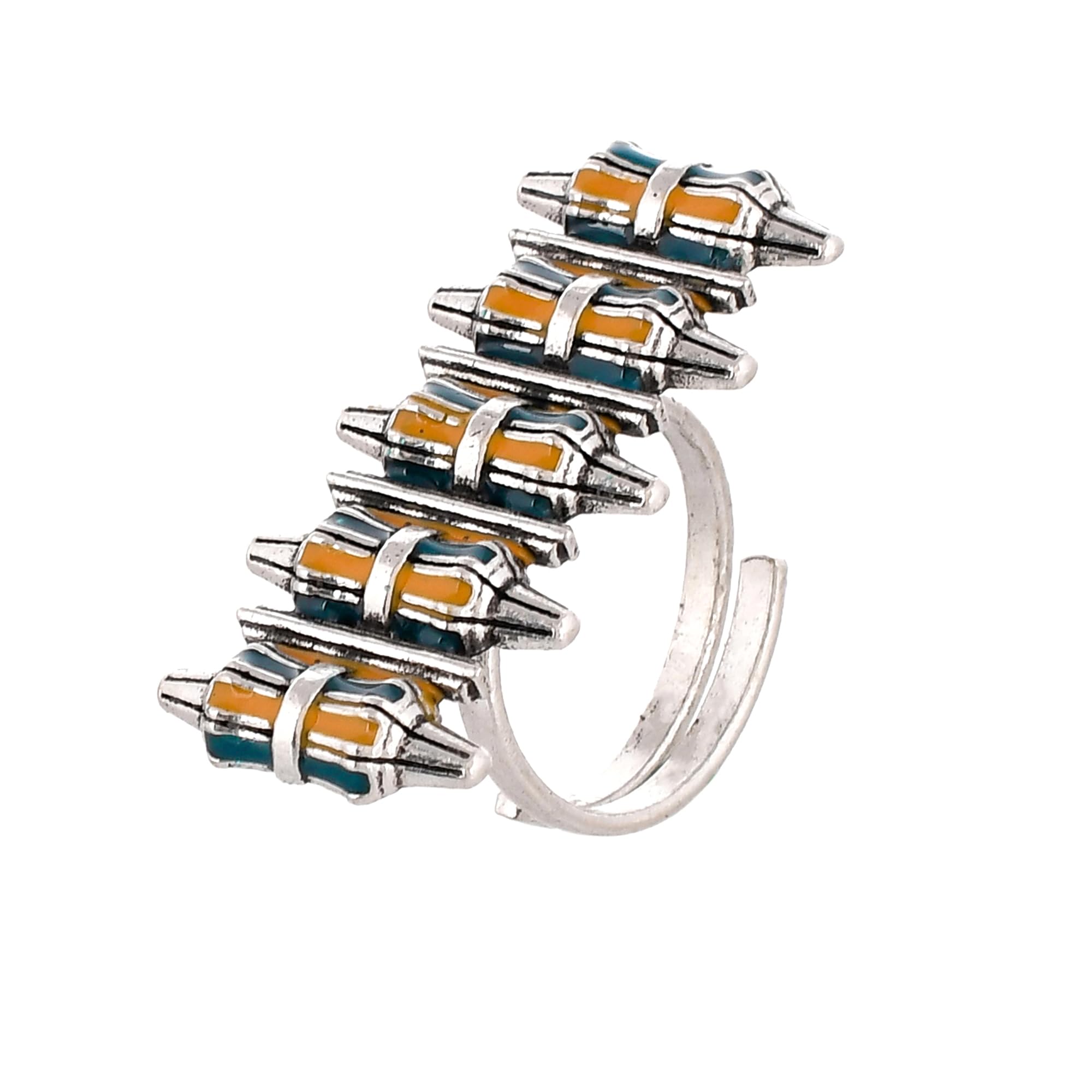 VOYLLA Zulu Amara Statement Two Finger Ring (B0CR1FR8C8) Amazon Price History, Amazon Price Tracker