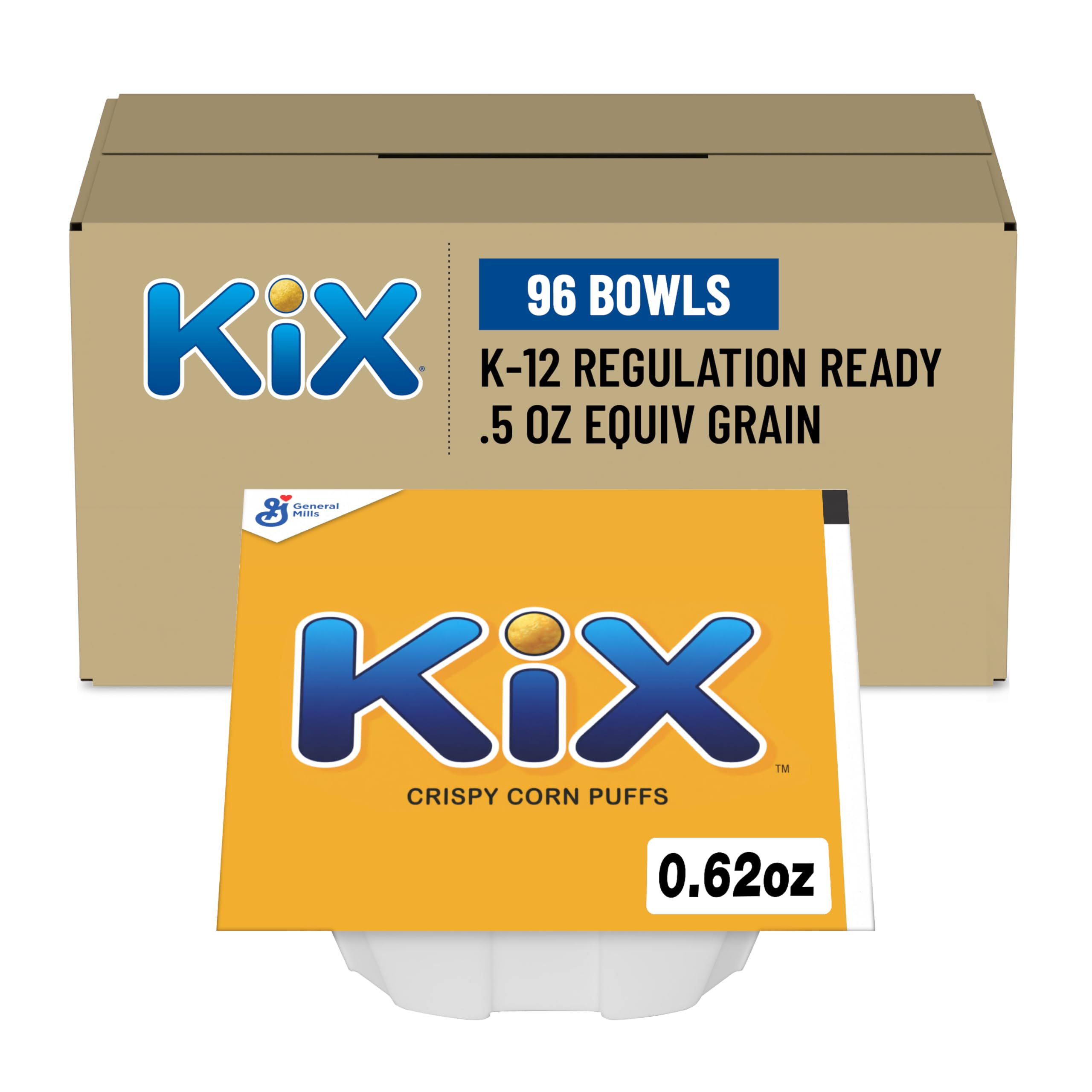 Kix Cereal Single Serve Bowl, 0.62 Oz (Pack of 96)