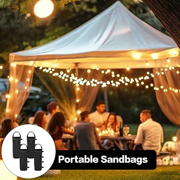 4 PcsGazebo Weights Sand Bags,Sandbag Weights Bagss,TentSandbags forGazebos