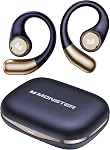Monster Open Ear AC336 Headphones, Bluetooth 6.0 Wireless Earbuds with Stereo Sound, ENC Clear Call, 21H Playtime, Type-C Charging, Touch Control, IPX6 Waterproof Open Ear Earbuds for Outdoor