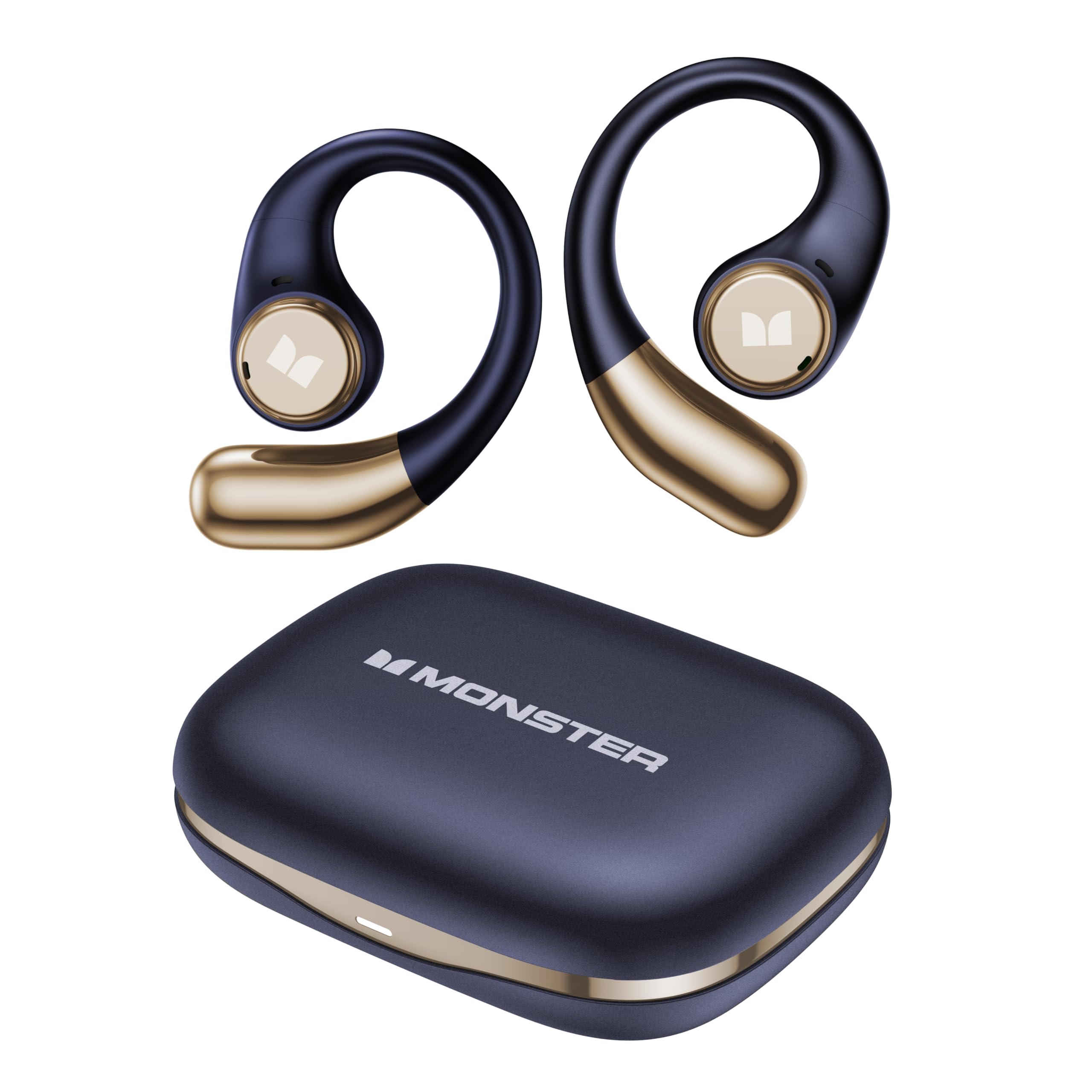 Monster Open Ear AC336 Headphones, Bluetooth 6.0 Wireless Earbuds with Stereo Sound, ENC Clear Call, 21H Playtime, Type-C Charging, Touch Control, IPX6 Waterproof Open Ear Earbuds for Outdoor - 1