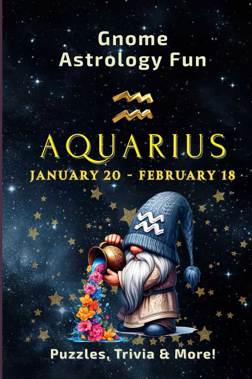GNOME ASTROLOGY FUN – AQUARIUS: 112 Puzzles, Trivia and Astrological Insights for Adults and Seniors (GNOME ASTROLOGY FUN: The Zodiac Collection)