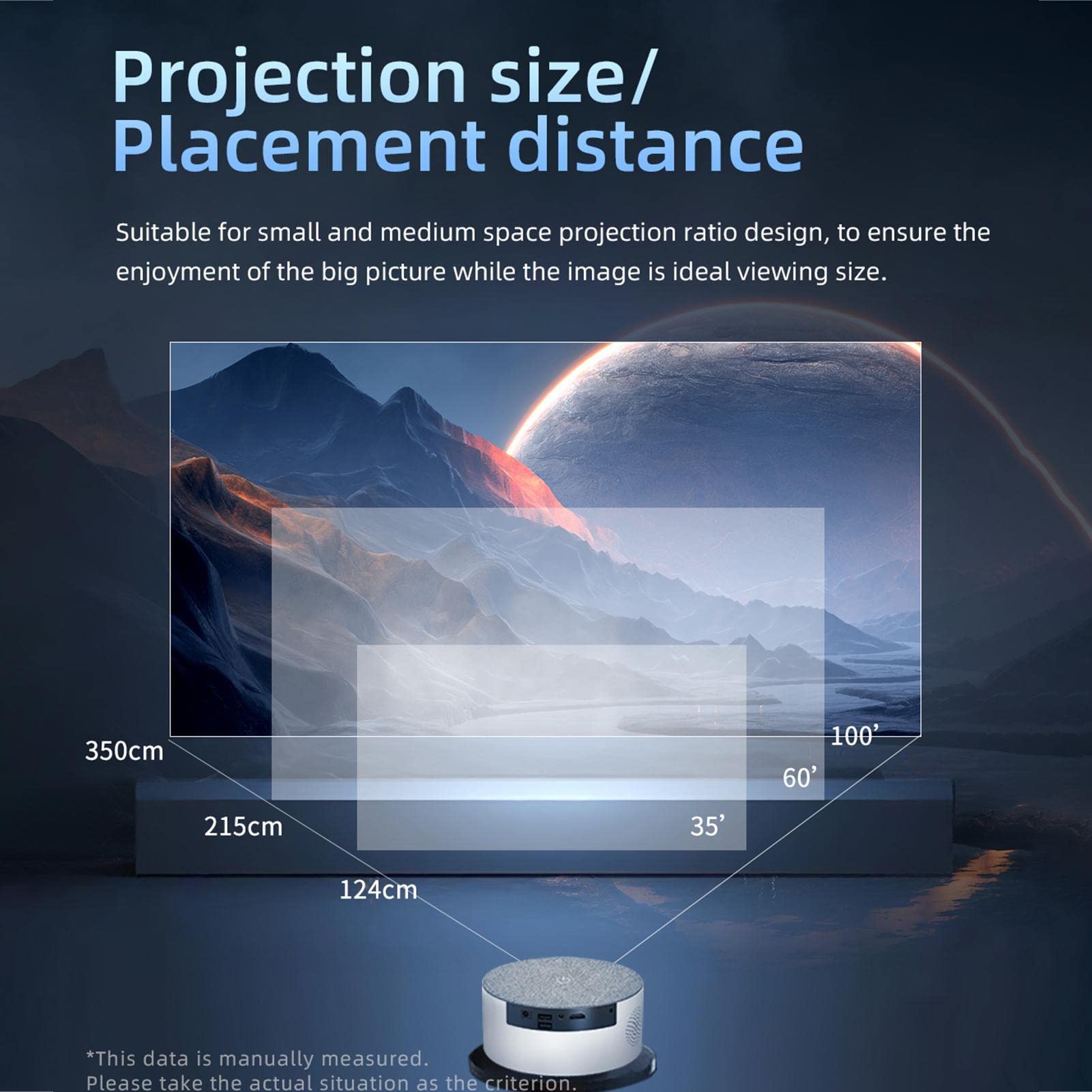 Vidéoprojecteur | Projecteur Portable 1080P Projecteur TV Stick | WiFi pour extérieur, lecteur vidéo multimédia Home Cinéma vidéoprojecteur pour Home Cinéma Audio Zoom