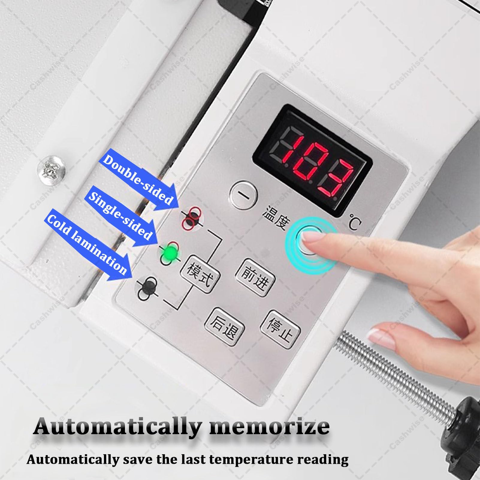 Laminator, laminator rolkowy na gorąco i na zimno, czterorolkowa maszyna do laminowania termicznego, do jedno- i dwustronnego papieru A3/A4, do papieru, tektury, forniru, folii PCV 335mm