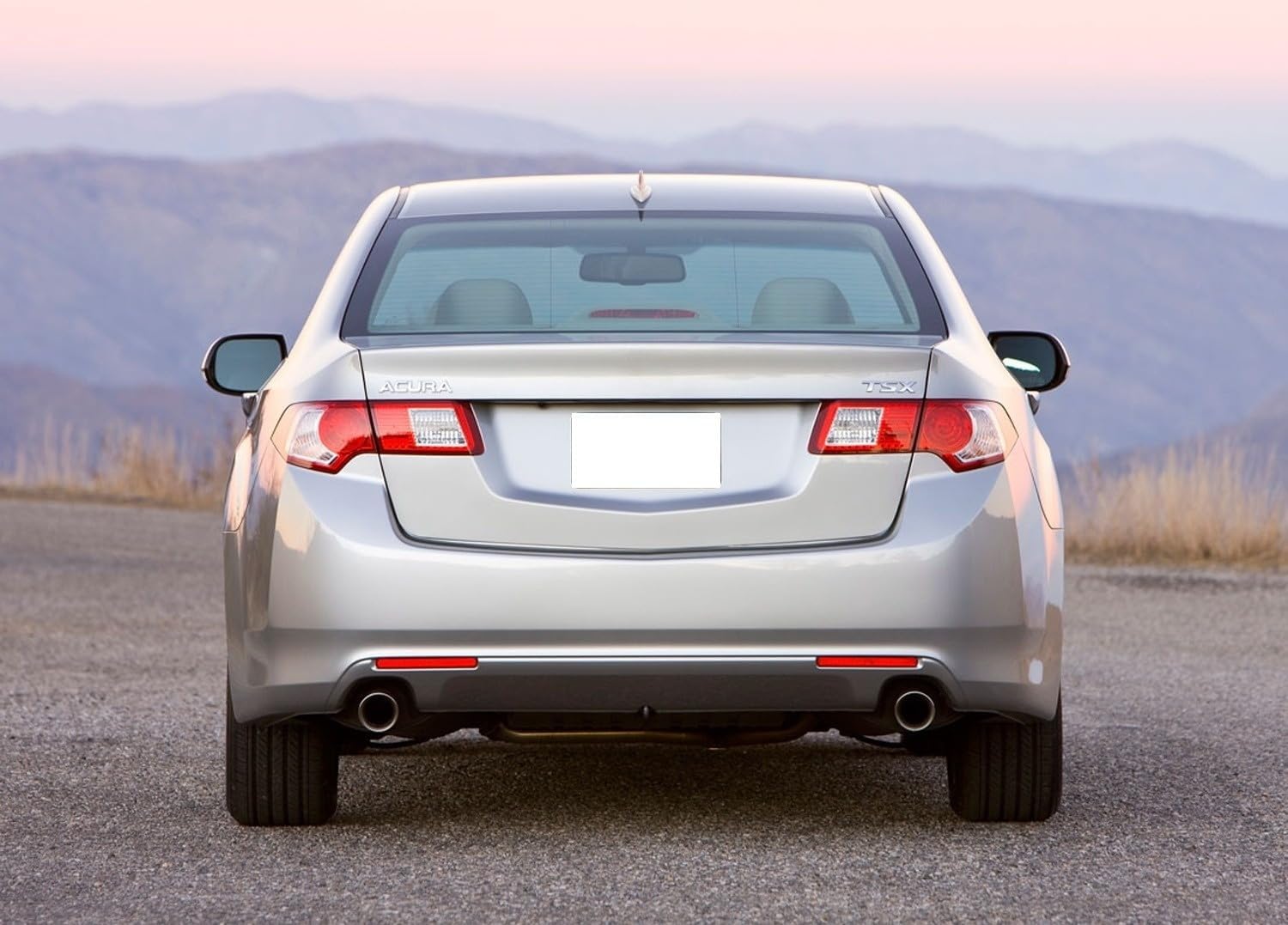 iJDMTOY Red Lens Rear Bumper Reflector Lenses Compatible With 2009-2014 Acura TSX (Euro Accord), OE-Spec LH RH Assembly