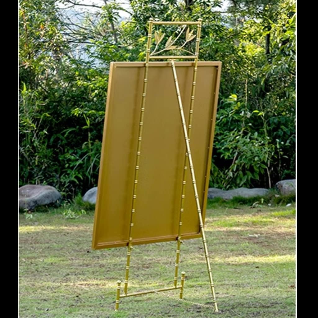 Outdoor Advertising Stand Wedding Welcome Stand Simple Iron Oil Painting Stand Multifunctional Easel Floor Photo