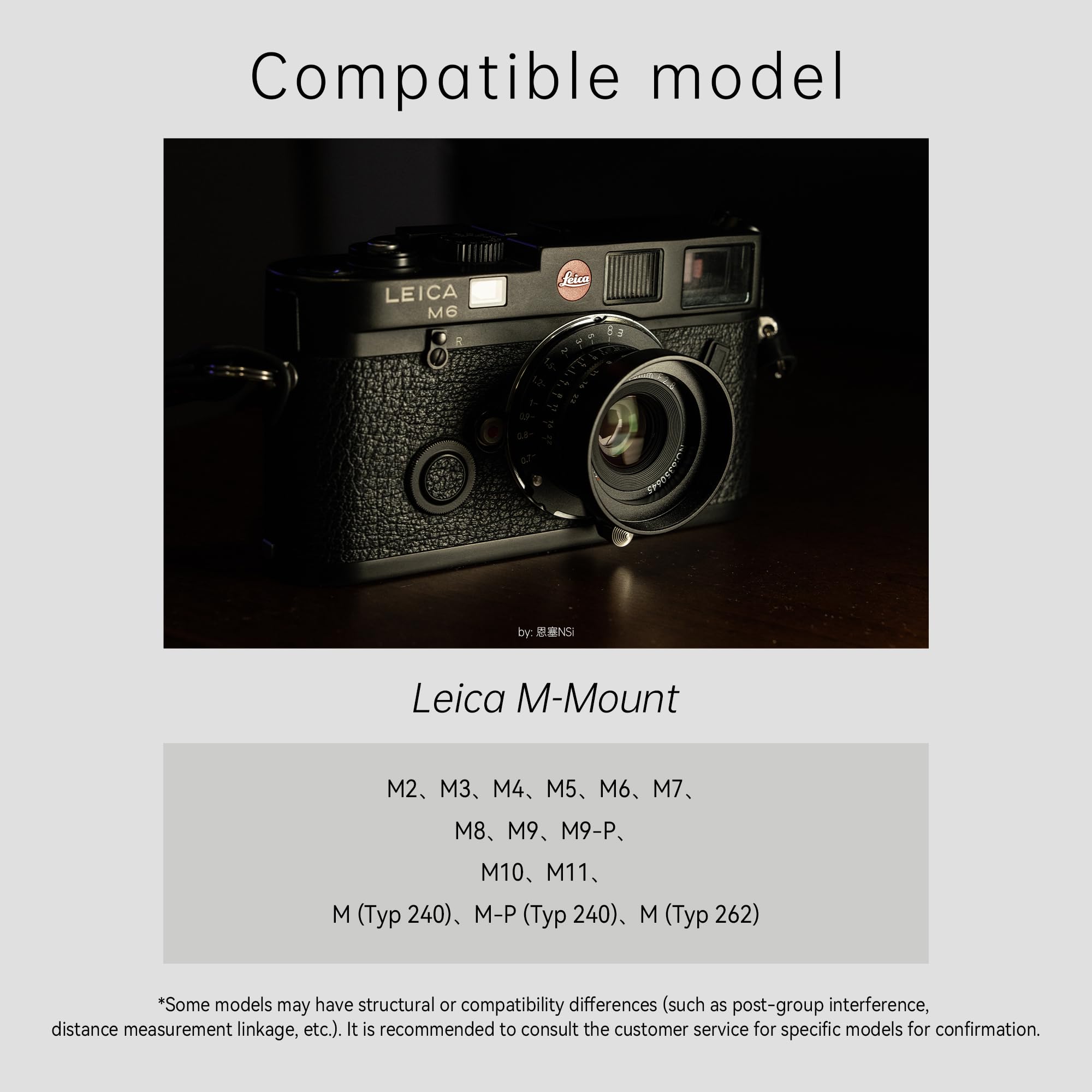 7artisans M35mm F2.8 Vollformat-Objektiv mit Manueller Fokussierung, Ultradünn, Kompatibel mit Leica M-Mount Kameras für Leica M-M Leica M240 M3 M6 M7 M8 M9 M9p M10