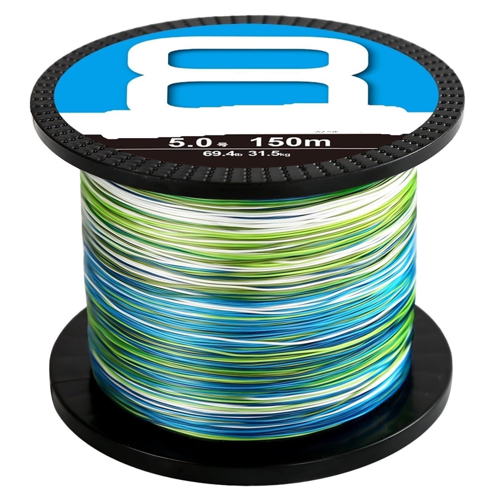 8X Ligne de pêche 300M 500M 1000M 8 brins tressé Multifilament PE for Fil à la Carpe pour la pêche