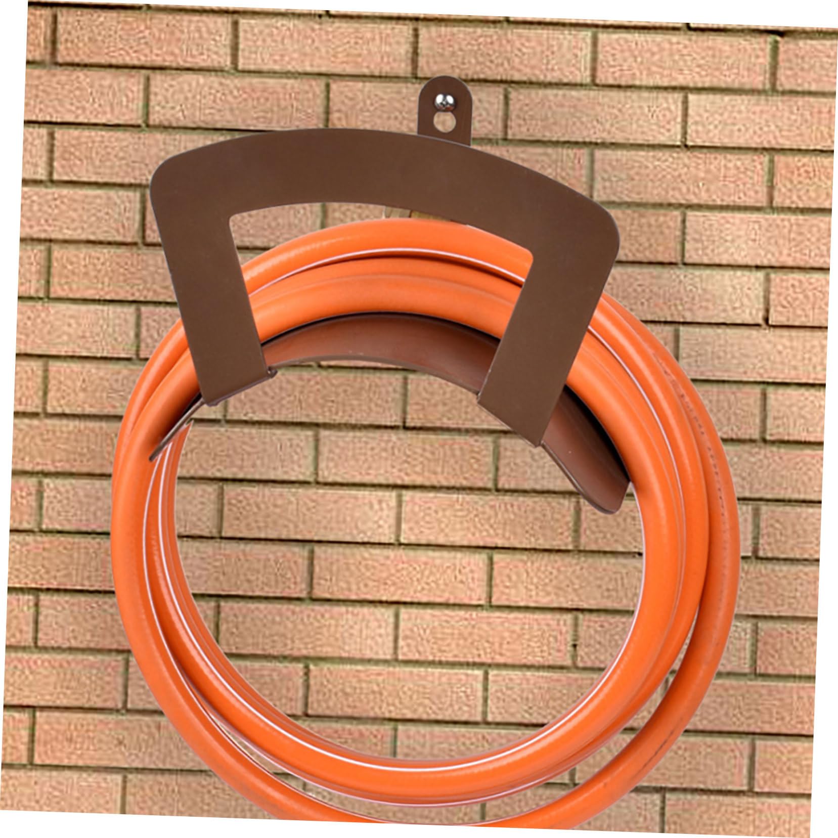 Hemobllo 2 Pièces Support Mural pour Tuyau de Jardin Organisateur de Rangement Décoratif pour Tuyau Arrosage pour Extérieur