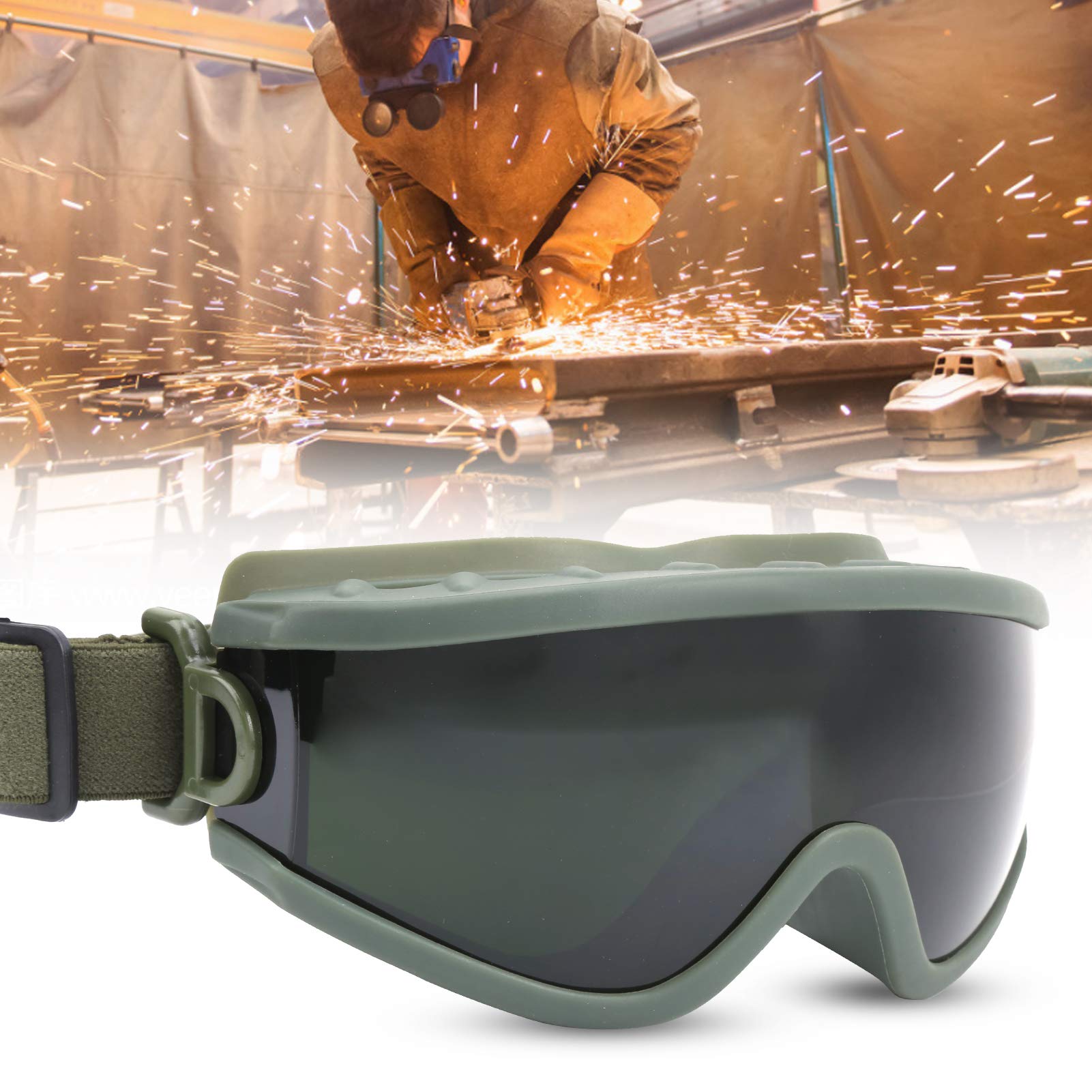 Occhiali per Saldatura Protezione di Sicurezza Lente a trasformazione Automatica Protezione per Gli Occhi per saldatori PC ABS Cinturino Regolabile Leggero Resistente