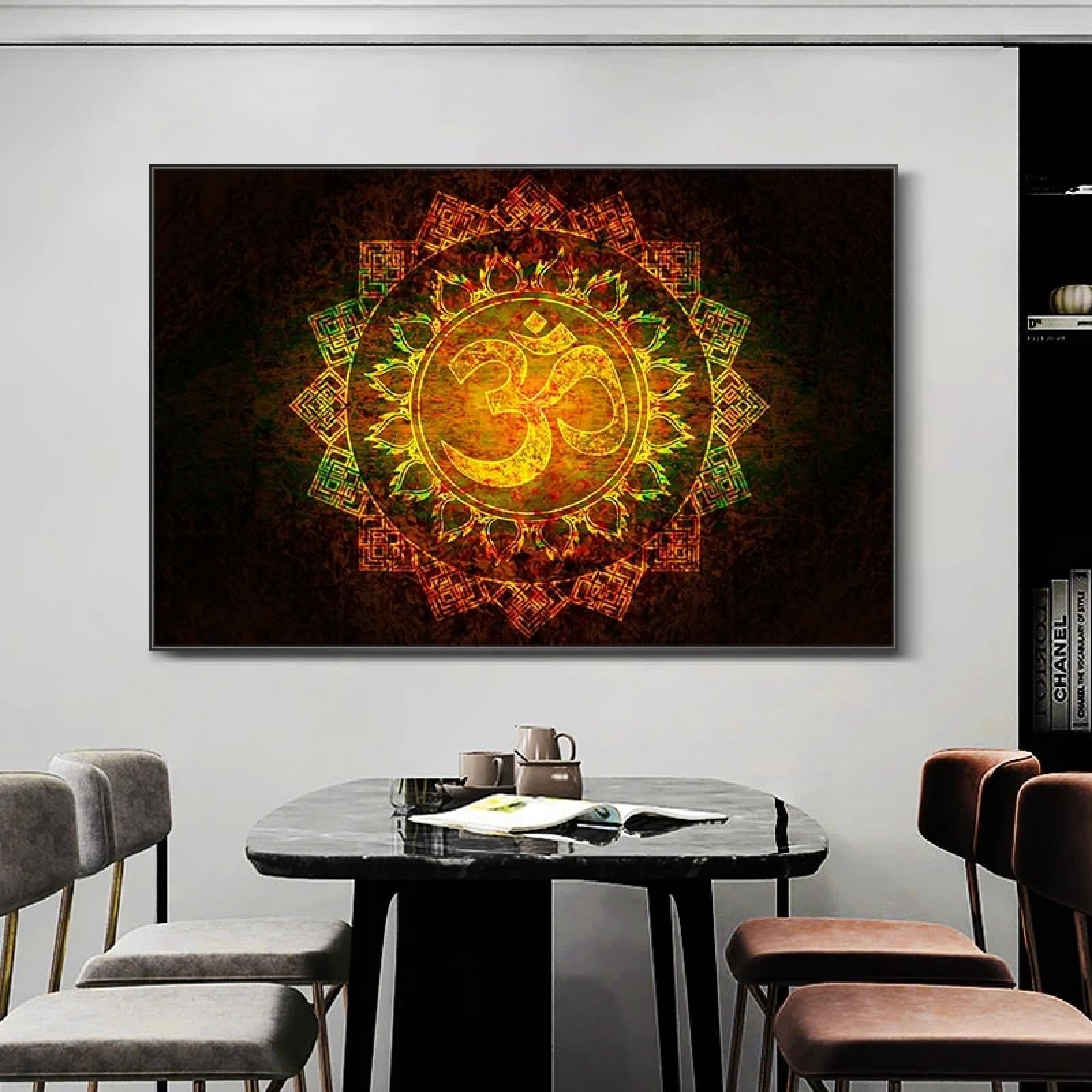 BMGKYAGL Plakat wydruki na płótnie bogowie Kryszna obrazy na płótnie na ścianie hinduizm mural obraz do salonu dekoracja 90 x 180 cm bez ramy