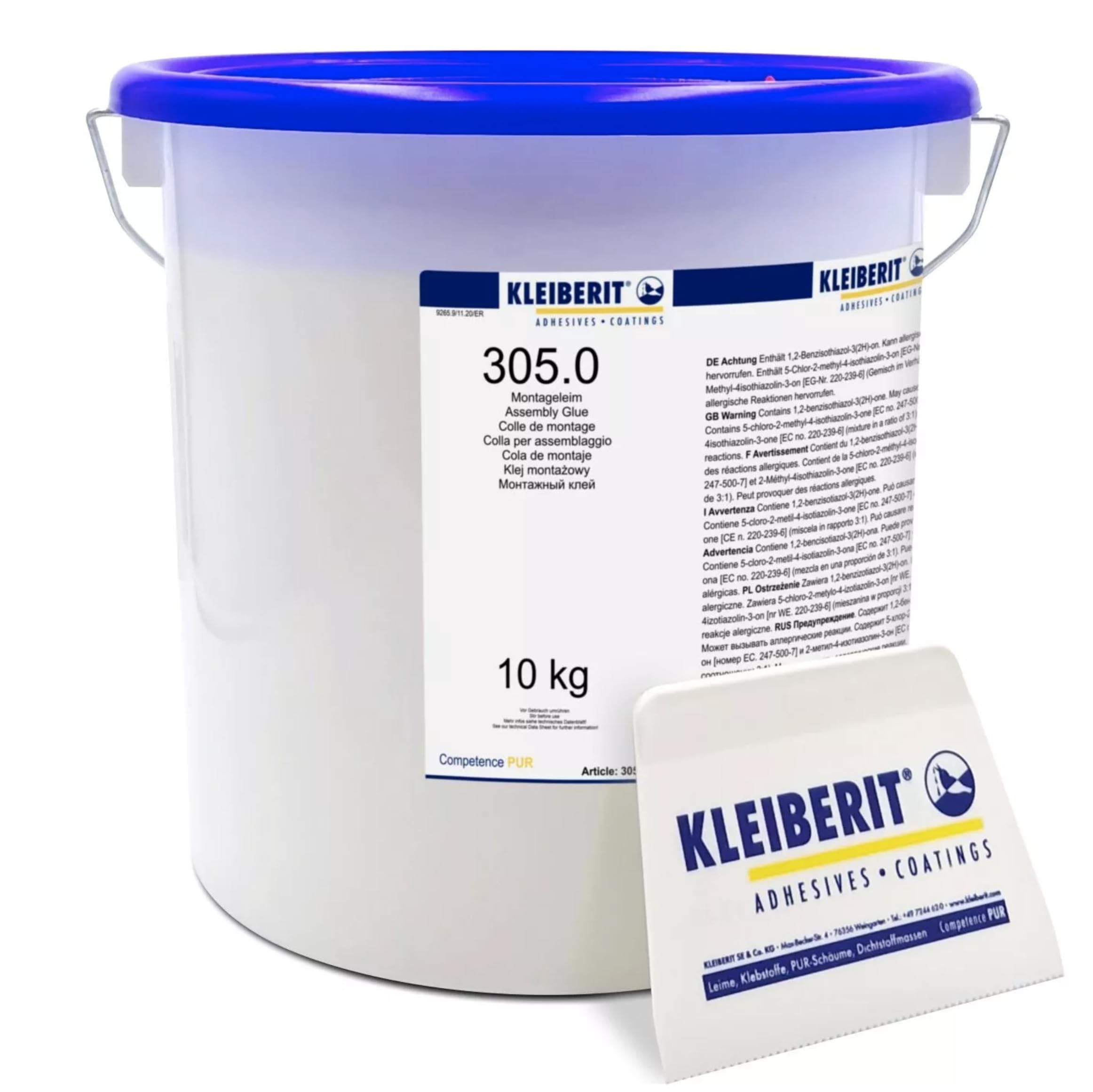 10-kg-Eimer D2-Leim Holzleim Montageleim KLEIBERIT 305.0 Weißleim Weissleim Kunstharzdispersion