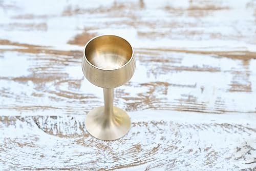 Miniatura 7 de Vaso de bronce hecho a mano Kansa Ayurveda para copa de vaso de vino blanco líquido medicinal cáliz cerveza Kobo resistente al calor beneficios para