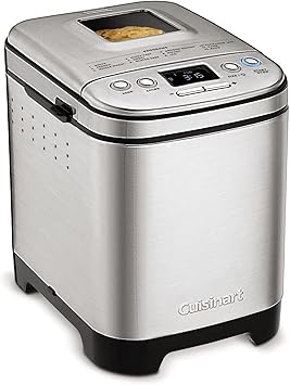 Cuisinart Bread Maker Machine, Compact and Automatic, Customizable Settings, Up to 2lb Loaves, CBK-110NAS
