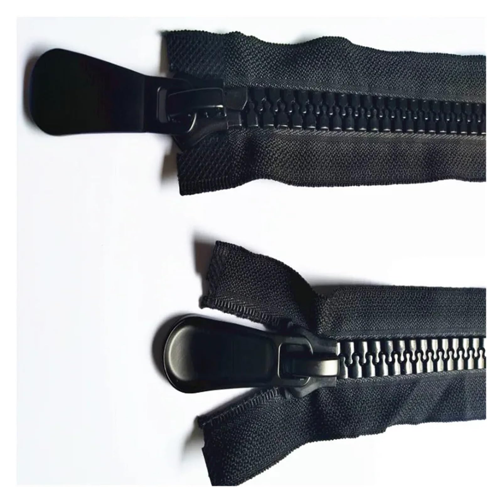 cremalleras para coser, Cremalleras de 60 a 120 cm con doble cursor y tirador simple, cremallera abierta for chaqueta(65CM 1PCS-NO15)