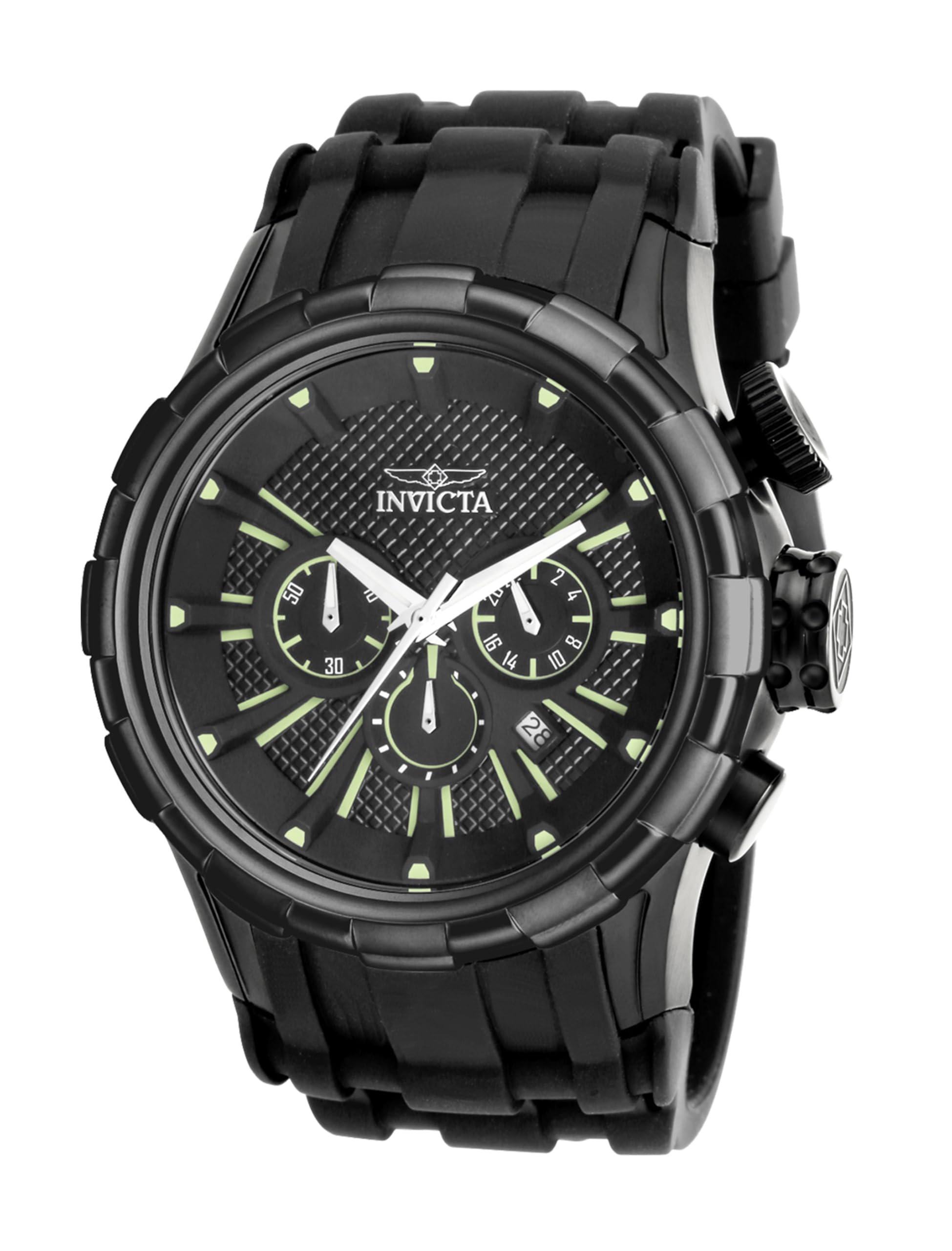 InvictaI-Force 16974 Men's Watch - Waterproof - Analogue - Quartz Movement - stainless steel with Black dial - 52mm